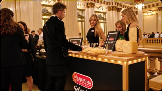 Invitados en la degustación