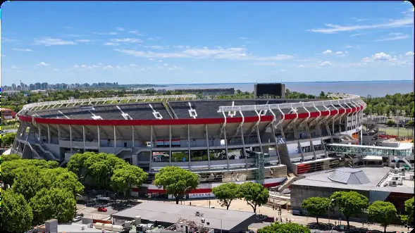 Vista aérea del estadio Monumental