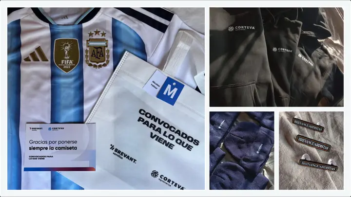 Camiseta de la Selección, bolsa y abrigos de regalo
